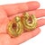 Late 20th Century Henry Dunay New York 18k Gold Faceted Hoops Earrings, A Pair For Sale - Image 9 of 9