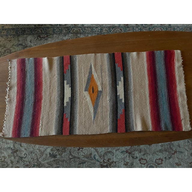 These are from my private collection of Chimayo rugs that I personally purchased about 30 years back in time. This beauty...