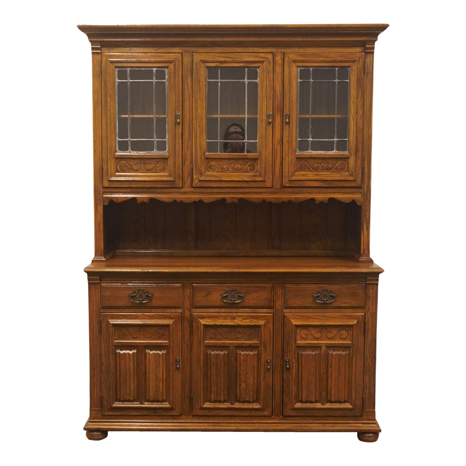 Ethan Allen Royal Charter Solid Oak Rustic Americana 55" Buffet W