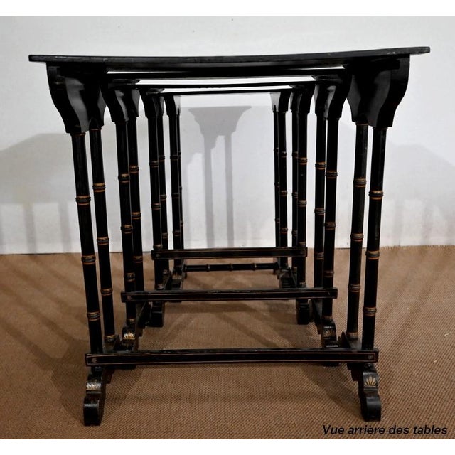Antique Napoleon III Gigognes Nesting Tables, Set of 4 For Sale - Image 18 of 18