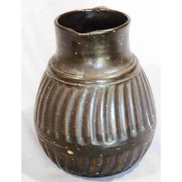 19th Century Antique New York Stoneware Batter Pitcher For Sale - Image 4 of 8