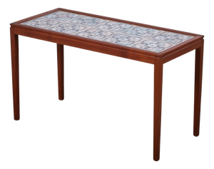 Danish Teak Coffee or Side Table with Tile Top, 1960s