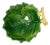 Leaf Bowl With Gilded Branch Handle, Small — The Mane Lion, Hand-Painted Italian Ceramic For Sale
