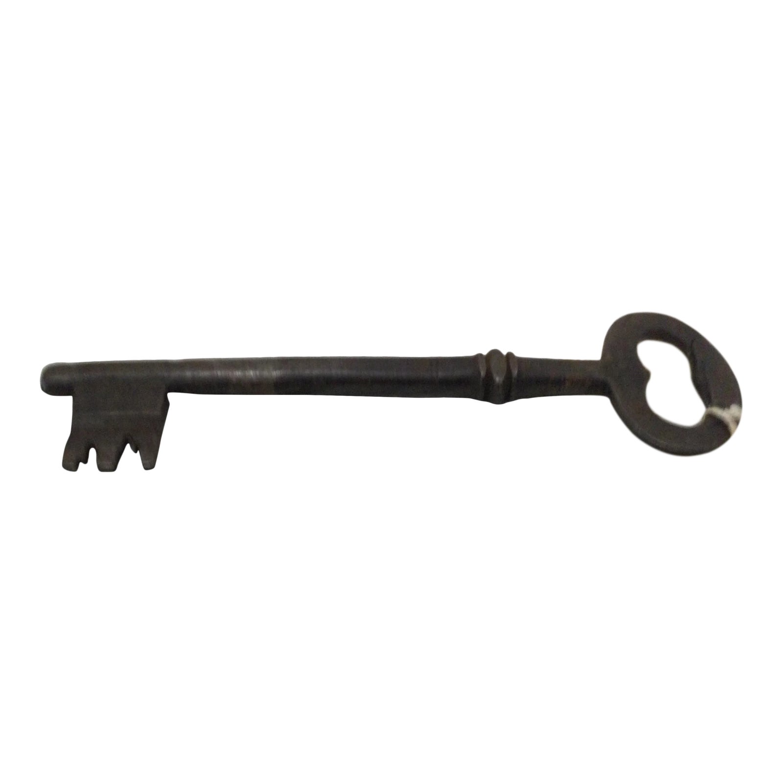 Antique English Cast Iron Key | Chairish