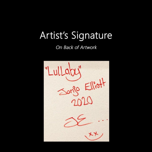 Wall Art Large Original Painting on Canvas by Jonjo Elliott "Lullaby" For Sale - Image 9 of 9
