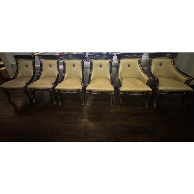 Marge Carson Dining Table and Chairs - Set of 8 For Sale In Chicago - Image 6 of 11