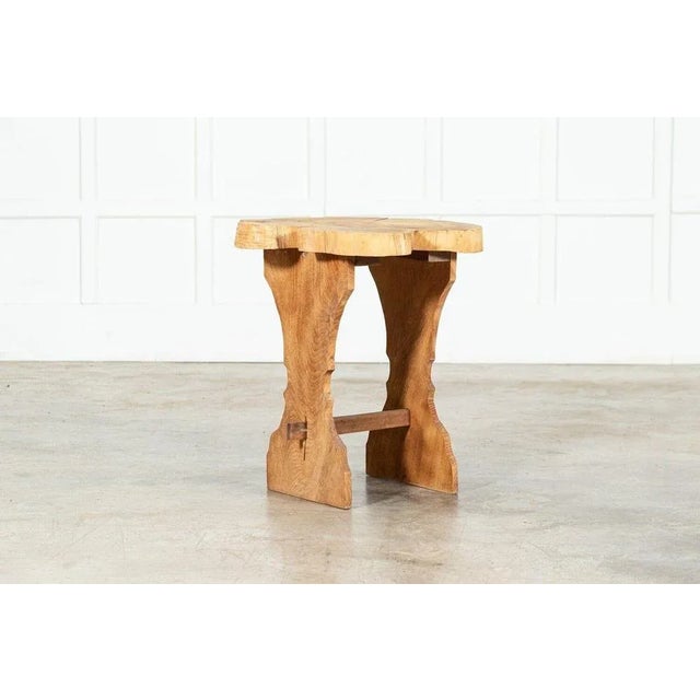 English Vernacular Elm Side Table For Sale - Image 3 of 9