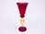 Artistic Murano glass goblet, "Tipetto," crafted entirely by hand according to the ancient techniques of Venetian master...