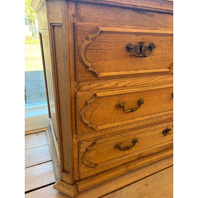 Louis XIV Antique Oak Dresser For Sale - Image 4 of 9