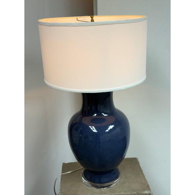 Barbara Cosgrove Cobalt Lapis Table Lamp For Sale - Image 12 of 12