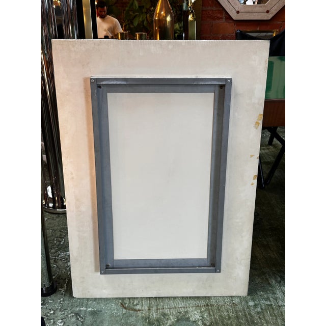 Mid Century Italian Fully Blue Wall Mirror 1980s For Sale - Image 10 of 10