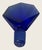Art Deco Czech Cobalt Blue Fan Perfume Bottle With Faceted Cut Stopper C 1920 For Sale In Philadelphia - Image 6 of 6