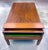 Vintage folding long game coffee table with latch.Table opens to a long game board and closes to a coffee table with...