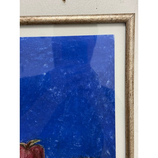 Pastel Apple Still Life Artwork, Framed For Sale - Image 4 of 12