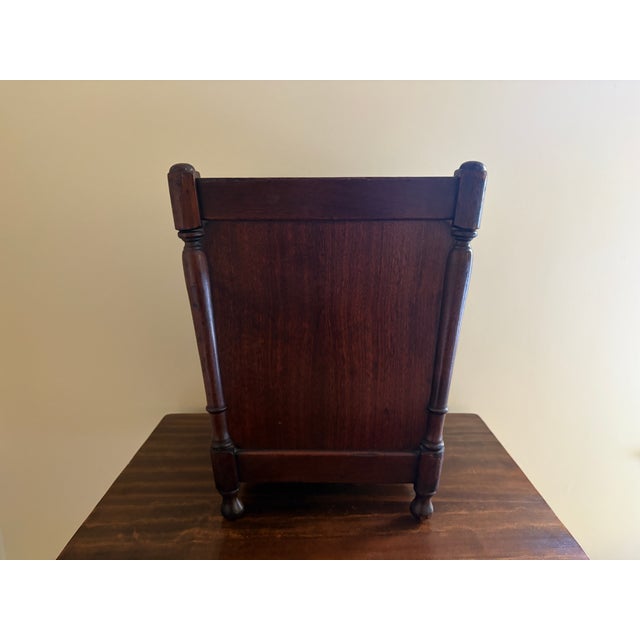 Wood Mid 20th Century English Country Style Mahogany Planter or Wastebasket For Sale - Image 7 of 9