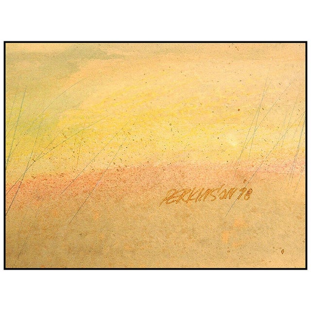 Realism 1970s Mesa Village In The Evening, Tom Perkinson For Sale - Image 3 of 4