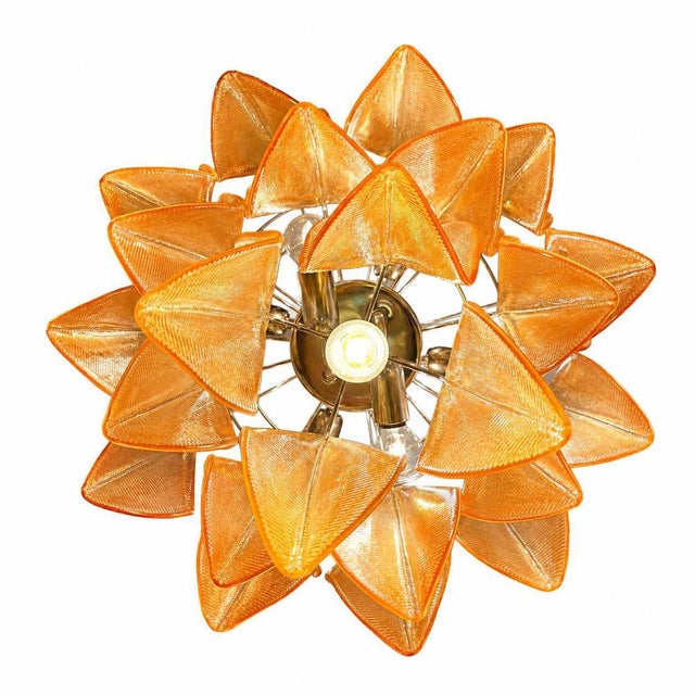 Italian Murano Glass Chandelier, 1990s For Sale - Image 4 of 9