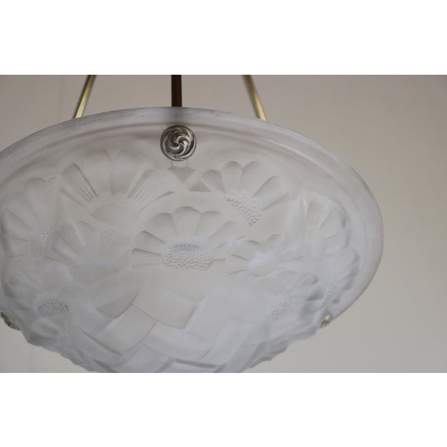 Art Deco Pendant Light by David Gueron Degue, 1930 For Sale - Image 10 of 11