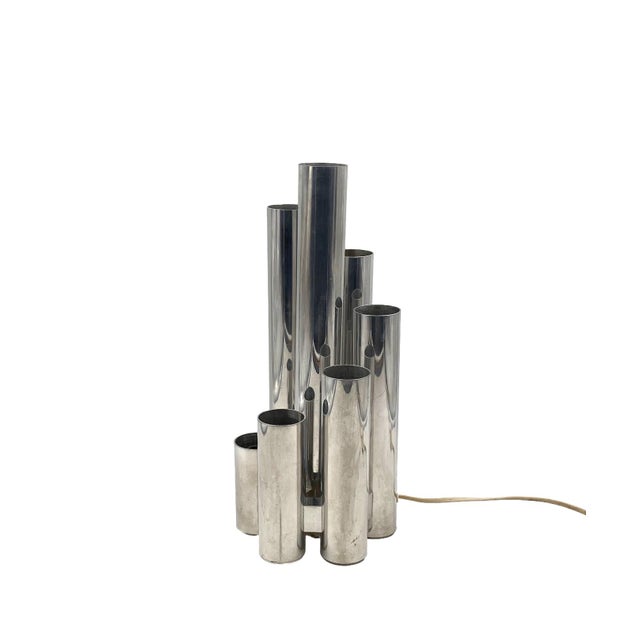 Hollywood Regency Metal Table Lamp from Sciolari, 1970s For Sale - Image 12 of 17