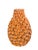 Vintage Mid-Century Italian Ceramic Floral Blossom Vase – Vibrant Orange Glaze For Sale In West Palm - Image 6 of 12