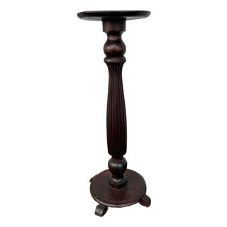 Vintage Wood Pedestal For Sale