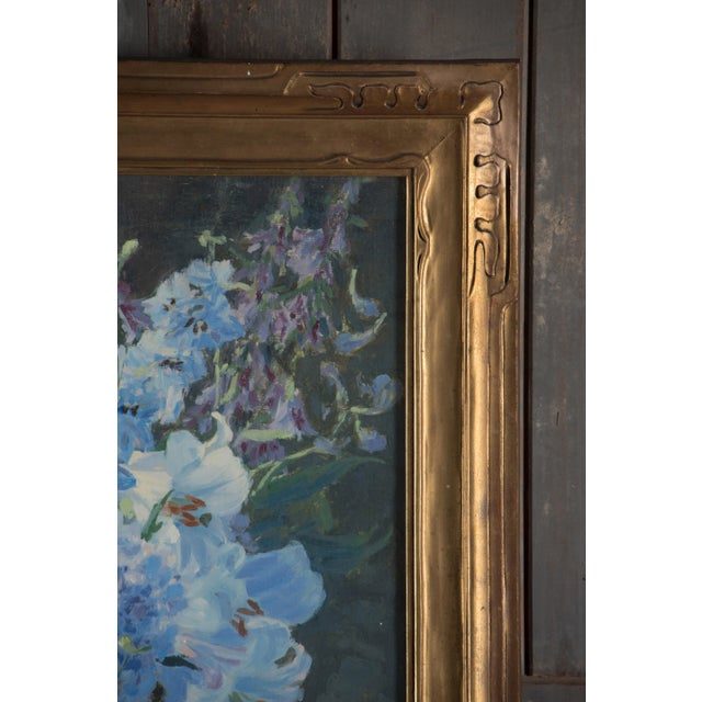 1920s 1920 Original Impressionism Oil Painting on Canvas by Charles Jacob Young For Sale - Image 5 of 9