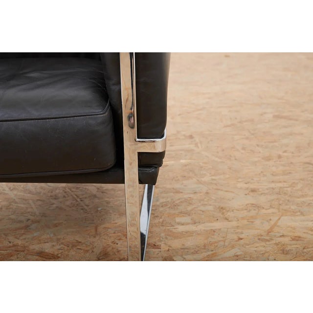 D61 Armchair in Dark Brown Leather by Willy Boesiger for Luigi Sormani, 1966 For Sale - Image 6 of 13