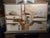 70's Mod Lee Reynolds BurrVanguard Studios abstract painting sold as found with old restiration in very good present...