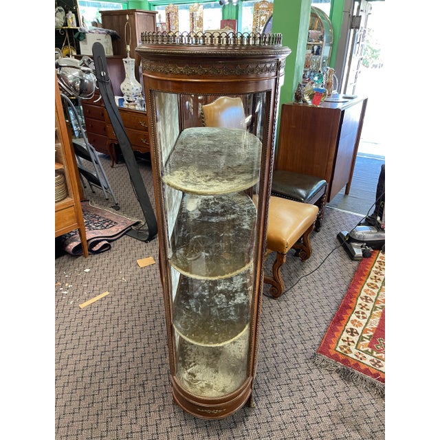Louis XV Style Vitrine Display Cabinet For Sale In San Francisco - Image 6 of 8