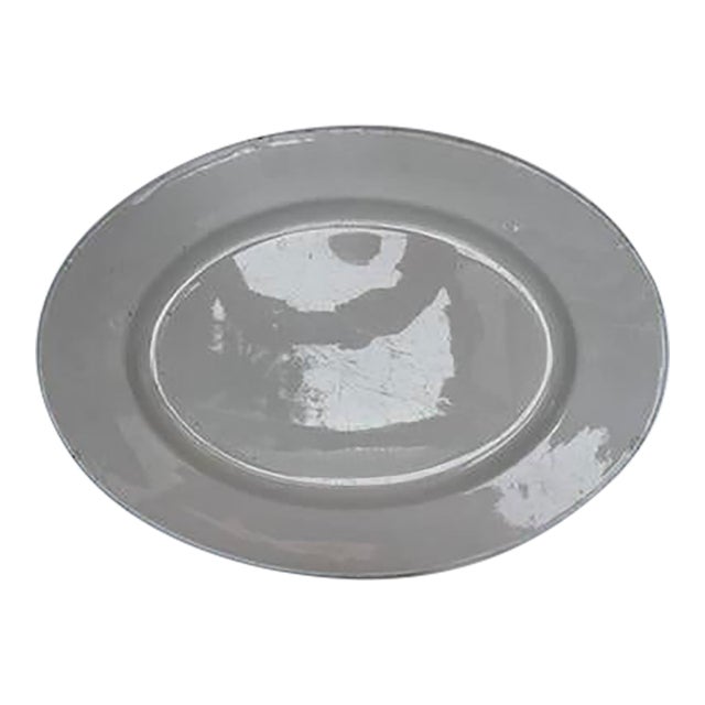 Antique English Ironstone Platter For Sale