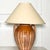 Circa 1970’s drip glazed pottery lamp with handles. Original shade. Pottery lamp base in wonderful vintage condition....