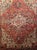 Vintage Room Size Persian Heriz, Handwoven Geometric Medallion Pattern, Red & Navy, 9’ X 11’ For Sale - Image 12 of 12
