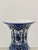 A richly decorated blue and white porcelain vase by Ardalt's Blue Delfia line, crafted in Italy during the mid-20th...