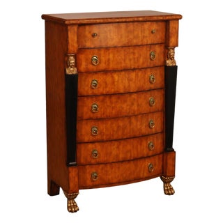 Lineage Home Furnishings Empire Style Tall Chest Of Drawers For Sale