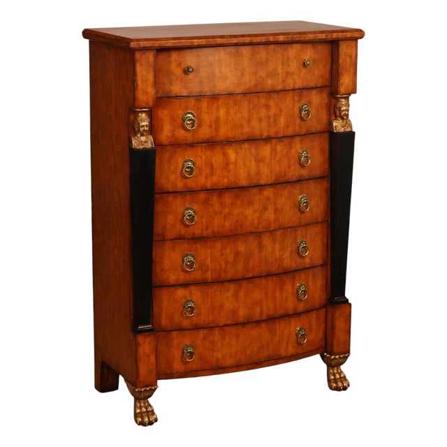 Lineage Home Furnishings Empire Style Tall Chest Of Drawers For Sale