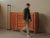Substantial sideboard, produced by Monopoly in Limoges around 1980, crafted from solid elm and elm veneer. Its restrained...