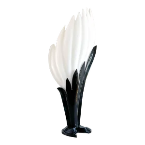 Rougier Extra Large Black and White Acrylic Table Lamp