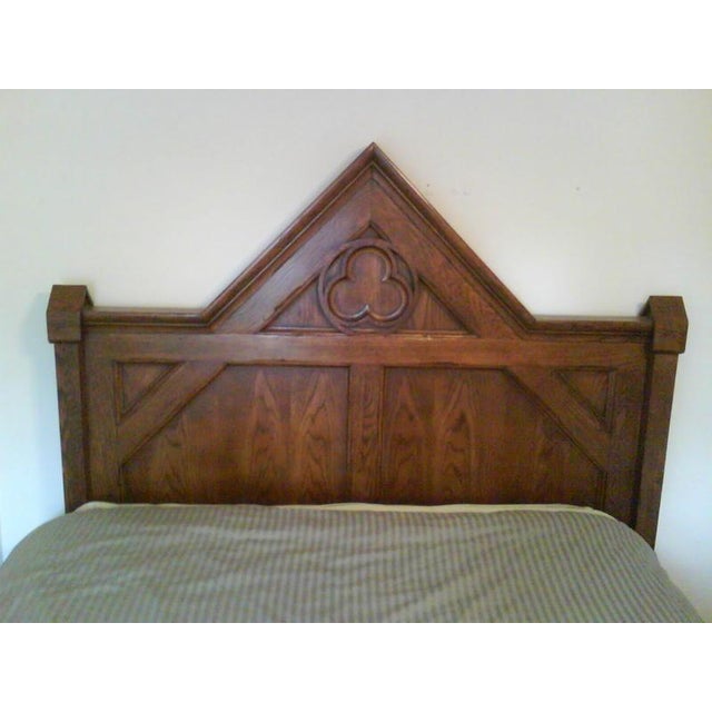 Gothic Baker Furniture Queen Bed Frame For Sale - Image 3 of 6