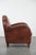 English Style Art Deco Round Cowhide Armchair For Sale - Image 3 of 14