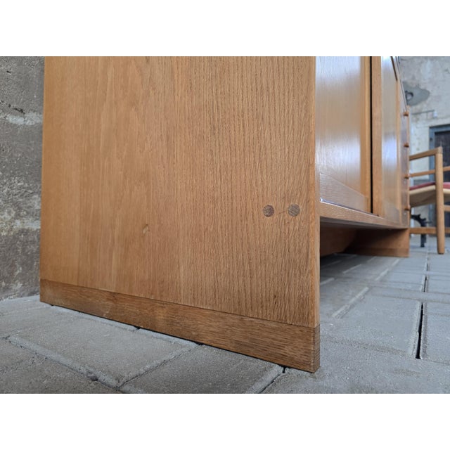 Vintage Cabinet and Secretaire in Light Oak by Hans J. Wegner for Ry Møbler, 1970s For Sale - Image 9 of 18