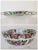 Mario Buatta Vintage Large Chinese Famille Rose Medallions Set Salad Bowl, Oval Platter, Tea Cups & Saucers, Mini Sake/Rice Bowls Set - 19 Pieces For Sale - Image 4 of 13