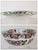 Mario Buatta Vintage Large Famille Rose Medallions Set Salad Bowl, Oval Platter, Tea Cups & Saucers, Mini Sake/Rice Bowls Set - 19 Pieces For Sale - Image 4 of 13