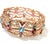 Bochic "Capri" Vintage Garnet & Multi Gem & Sapphire Bangle Set 18K & Silver For Sale In New York - Image 6 of 18