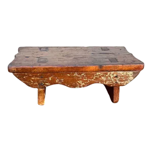 19th Century Cricket Stool Joined by Wooden Nails