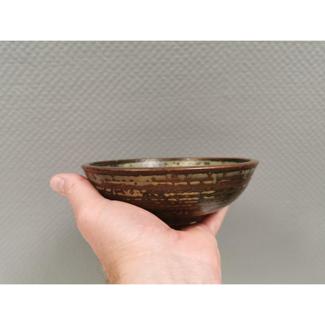 Bowl with Sung Glaze by Kresten Bloch for Royal Copenhagen, 1963 For Sale - Image 3 of 12