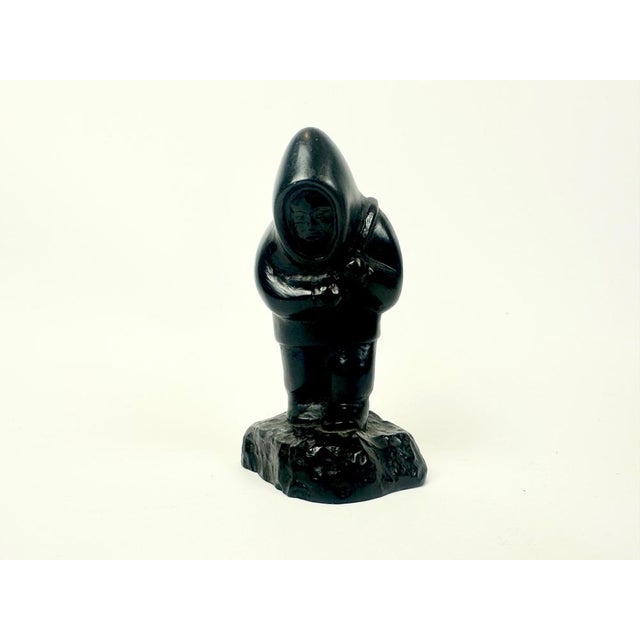Black Canadian Inuit Figurine from Boma, 1970s, Set of 2 For Sale - Image 8 of 13
