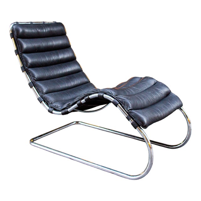 MR Chaise Lounge by Ludwig Mies Van Der Rohe for Knoll, 1980s For Sale