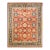 Vintage Traditional Hand Knotted Wool Area Rug, Orange - 7'10" X 10'1" For Sale