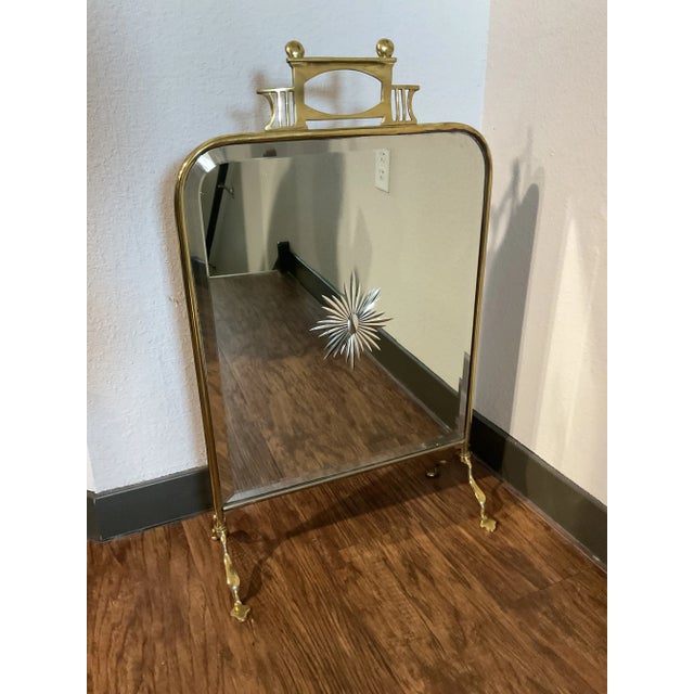 19th Century Mirrored Fire Screen For Sale - Image 9 of 9