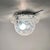 Vintage Space Age UFO Flush Mount Light Fixture with Spotted Glass Shade, 1960s For Sale - Image 3 of 11